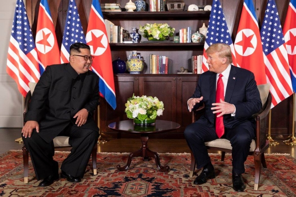 백악관은 12일, 도널드 트럼프 미국 대통령과 김정은 국무위원장의 오찬 메뉴를 공개했다. (사진출처=백악관 페이스북)