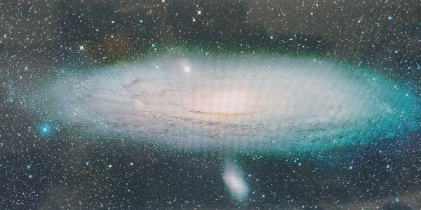 안드로메다 은하 (출처-그리니치천문대 홈페이지-재촬영)