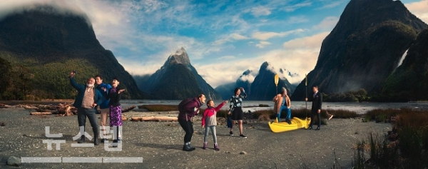 ▲ 뉴질랜드관광청과 에어뉴질랜드 기내 안전 비디오 (사진출처 : 에어뉴질랜드)