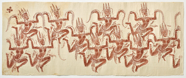 캄보디아 앙코르와트 환희불 탁본, 57×140cm. 사진 제공 고판화박물관.